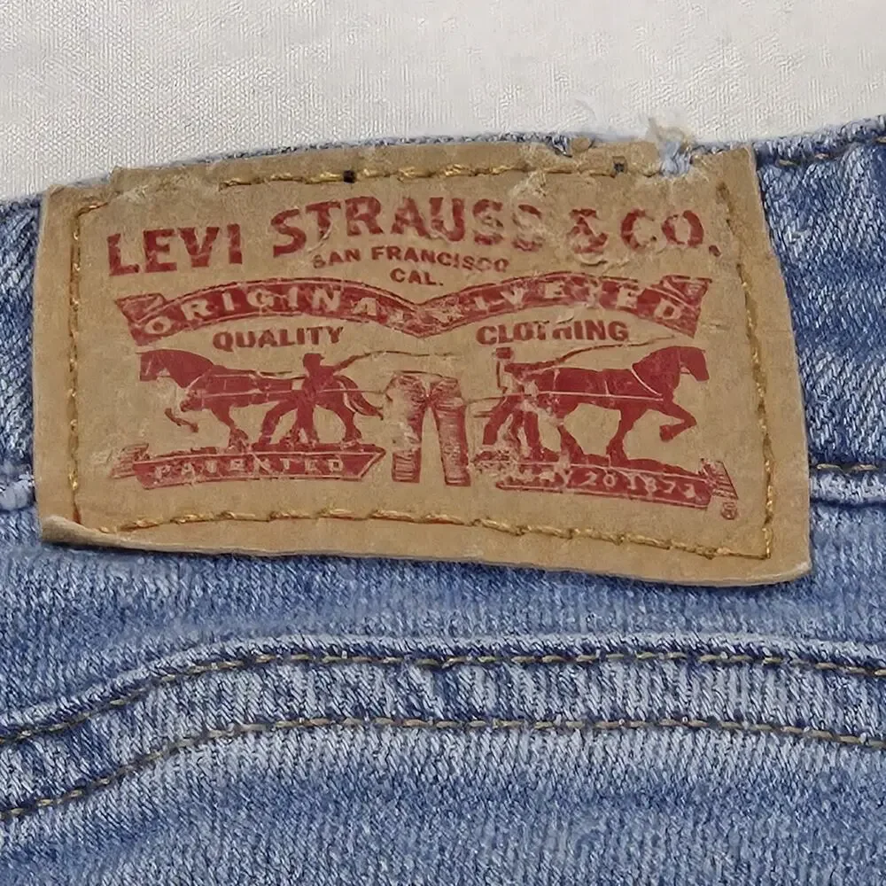 Levi's 711 Women's Skinny Jeans 26 Waist Distressed Blue